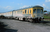 Class 100 DMU at Lostock Hall depot