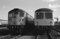 Class 105 DMU at Haymarket depot