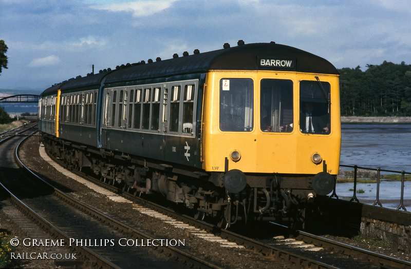 Class 108 DMU at Grange-over-Sands