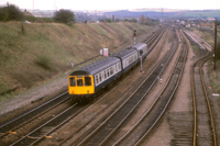 Class 110 DMU at Woodhouse Junction