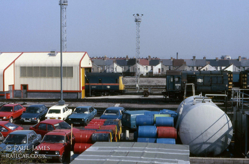 Class 127 DMU at Cardiff Canton depot