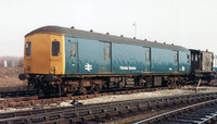 Class 128 DMU at Newton Heath depot