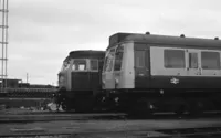 Class 117 DMU at Reading depot