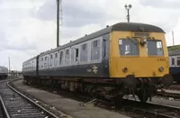 Class 120 DMU at Swansea Landore depot