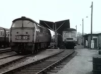 Class 120 DMU at Hereford depot