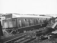 DMU at side of track