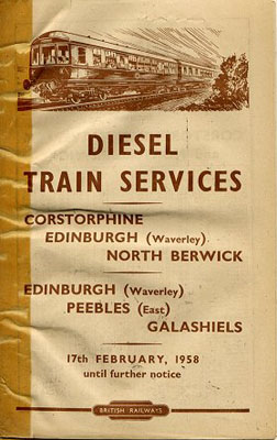 Galashiels 1958 handbill