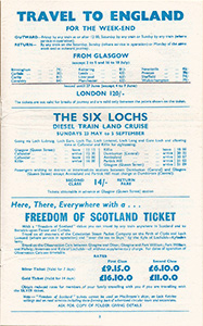 June 1965 Glasgow Bargain Travel