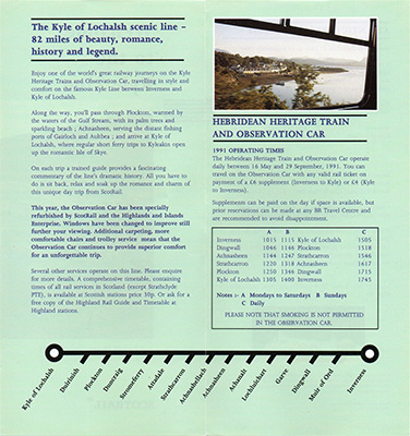 1991 season leaflet inside