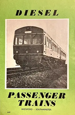 Wickford - Southminster June 1957 timetable front