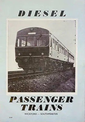 Wickford - Southminster September 1957 timetable front