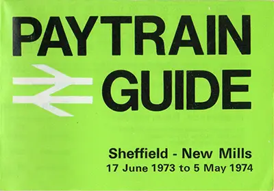 June 1973 Sheffield - New Mills timetable front