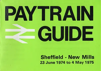 June 1974 Sheffield - New Mills timetable front