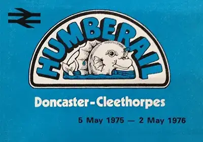 May 1975 Doncaster - Cleethorpes timetable front with Humberail branding