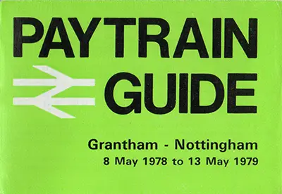 May 1978 Grantham - Nottingham timetable front