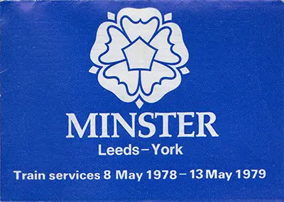 May 1978 Leeds - York timetable cover