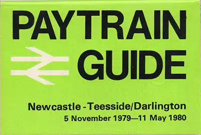 May 1977 Newcastle - Teesside timetable cover