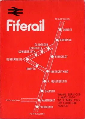May 1974 Fiferail timetable cover