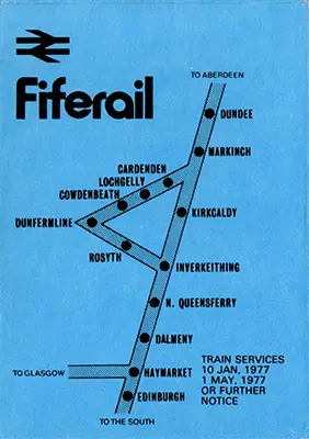 January 1971 Fiferail timetable cover