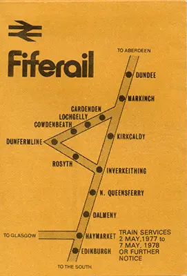 May 1977 Fiferail timetable cover