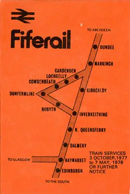 October 1977 Fiferail timetable cover