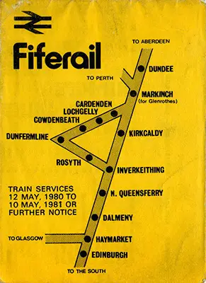 May 1980 Fiferail timetable cover