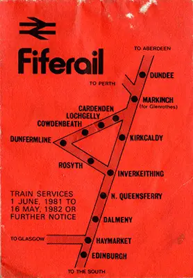 June 1981 Fiferail timetable cover