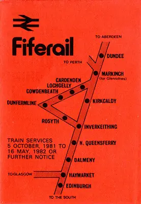 October 1981 Fiferail timetable cover