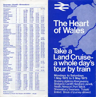 May 1972 Heart of Wales outside