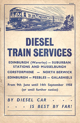 1958 Galashiels handbill