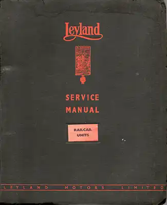 Cover of Leyland service manual