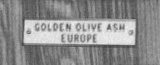 Golden Olive Ash plaque