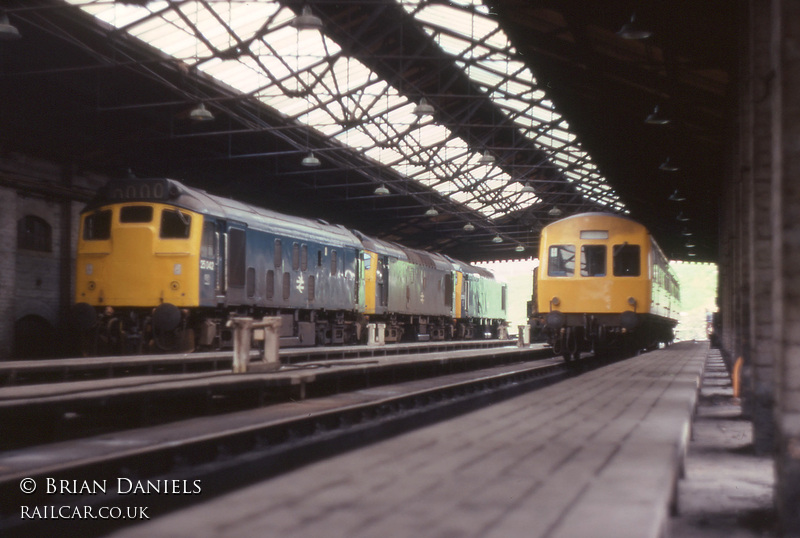 Class 101 DMU at Cockshute depot