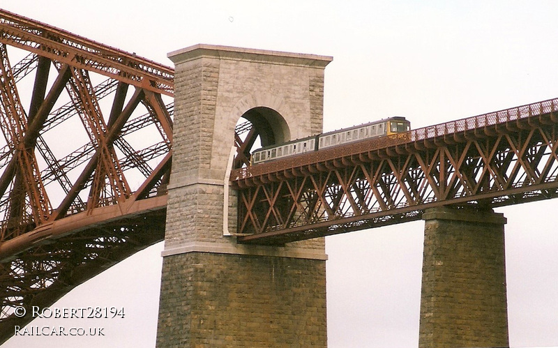 Class 107 DMU at Forth Bridge