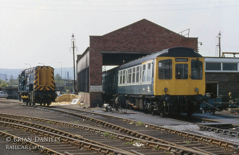 Class 110 DMU at Hammerton Street depot