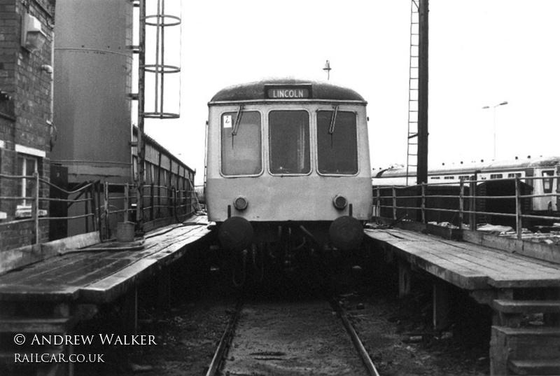 Class 114 DMU at Lincoln depot