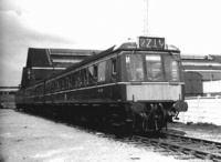 Class 117 DMU at Old Oak Common depot