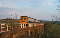 Class 120 DMU at Liskeard Viaduct