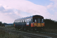 Class 122 DMU at Gascoigne Wood