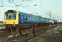 Class 127 DMU in blue/grey livery
