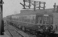 E79000 departs Leeds Central in 1954