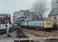 Class 101 DMU at Lincoln Central
