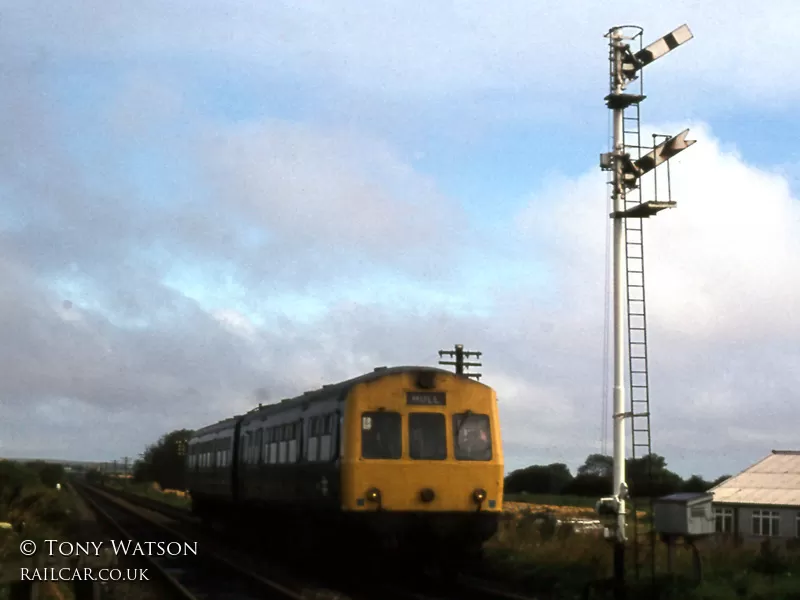 Class 101 DMU at Sands Lane, near Hunmanby