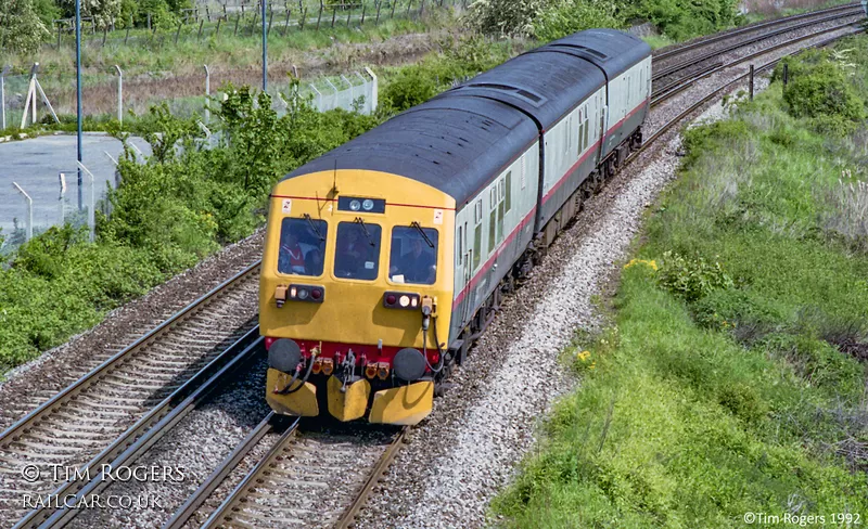 Class 101 DMU at Denton Crossing, Gravesend