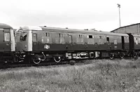Class 105 DMU at Stratford depot