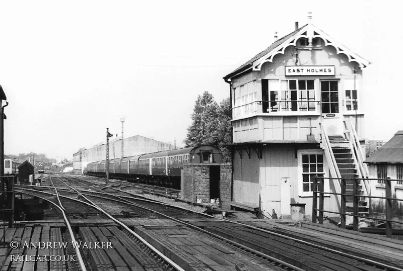 Class 105 DMU at East Holmes Yard Lincoln