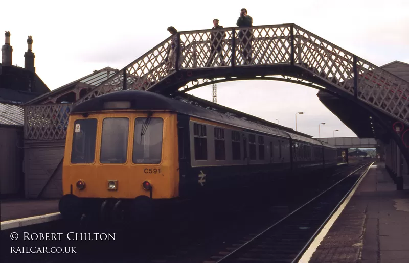 Class 119 DMU at Hexham