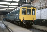 Class 100 DMU at Hammerton Street depot