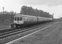 Class 100 DMU at Haughley Junction