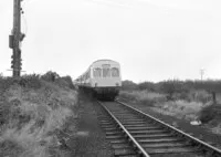 Class 101 DMU at Sizewell branch at Leiston